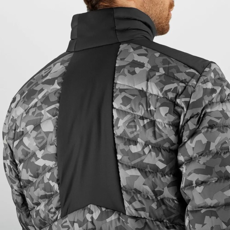 Salomon Essential Xwarm Down Men's Insulated Jackets Camo | CA 40M83
